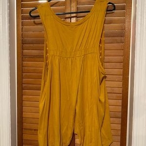 Mustard Yellow Old Navy Tank XL